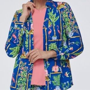 Kenny Dana Tropical Print Top